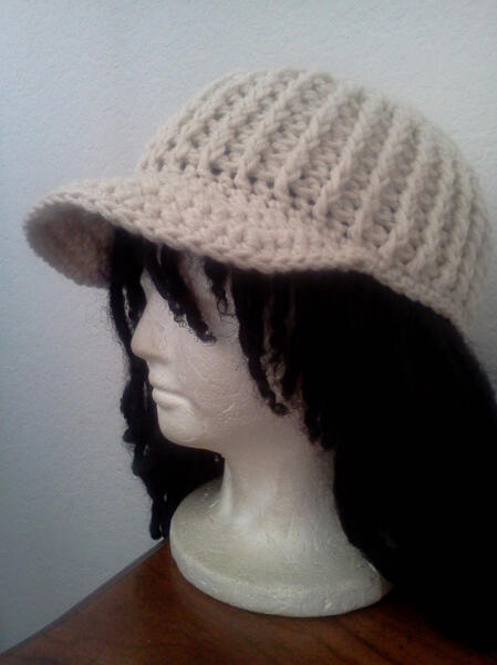 My Crochet Cadet Hat A cadet hat I designed and crocheted over a decade ago